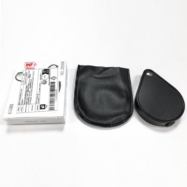 Taskusuurennuslasi - 10x suurennus Black