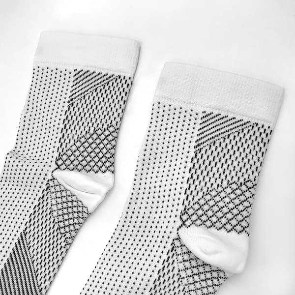 Korte kompressionsstrømper 1 par White S/M