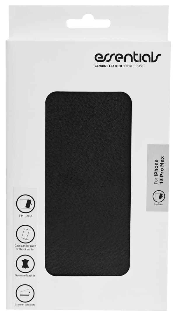 iPhone 13 Pro Max leather wallet, detachable,Black