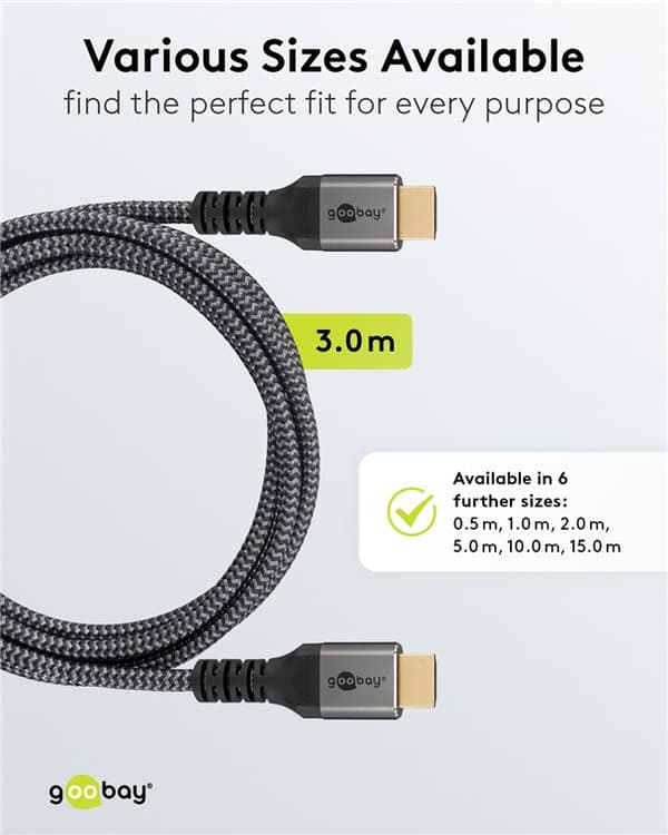 Højhastigheds HDMI™-kabel med Ethernet