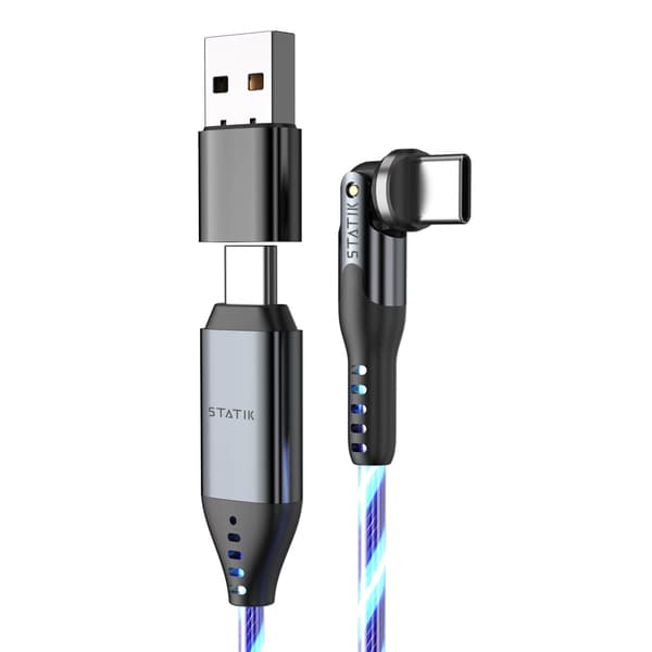 Kabel PowerPivot Pro Glowing LED USB-C Til USB-C 1m