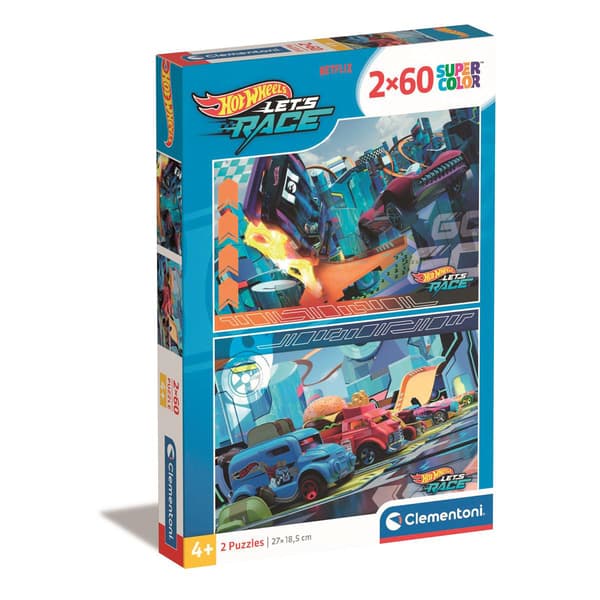 Pussel 2x60 Pcs Hotwheels