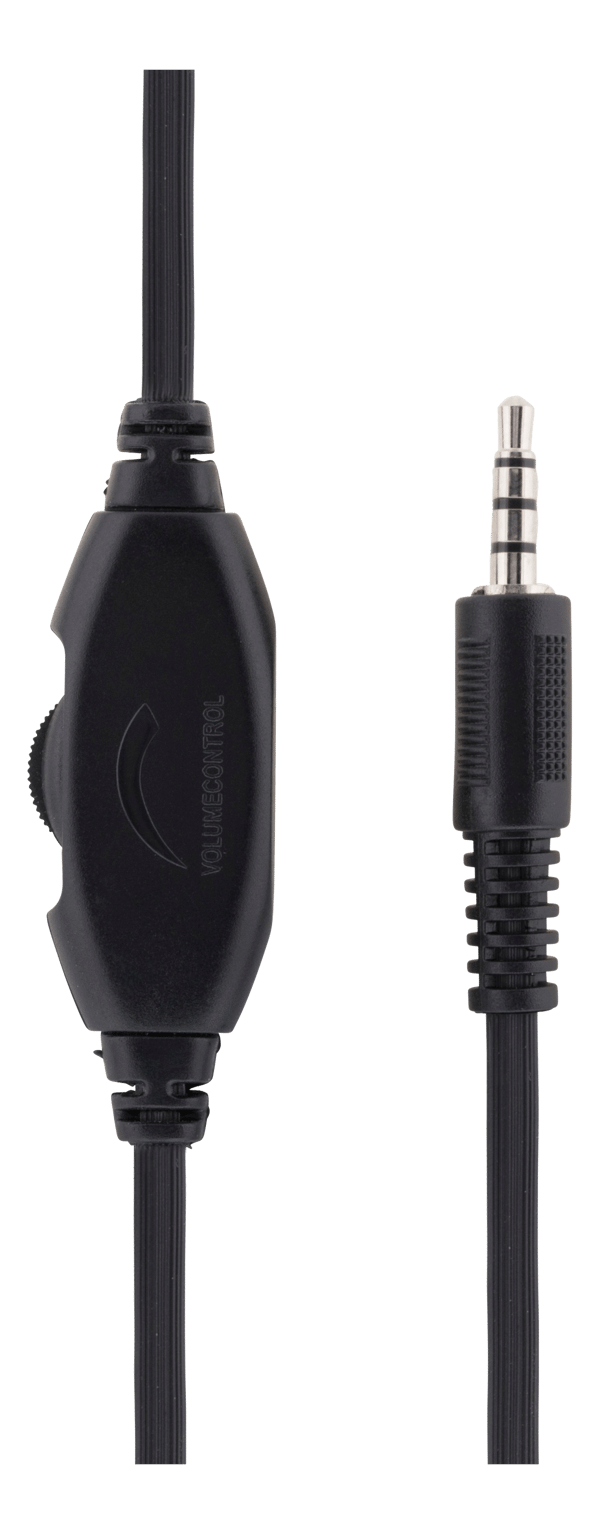 Headset, 40mm element, 1x4-pin 3.5mm connector, black