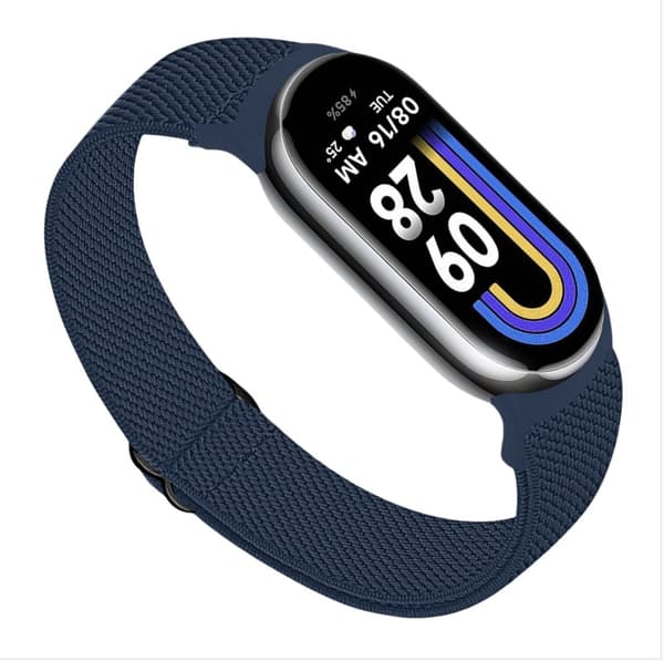 Elastisk nylon urrem til Xiaomi 8/9 (14mm) Blue