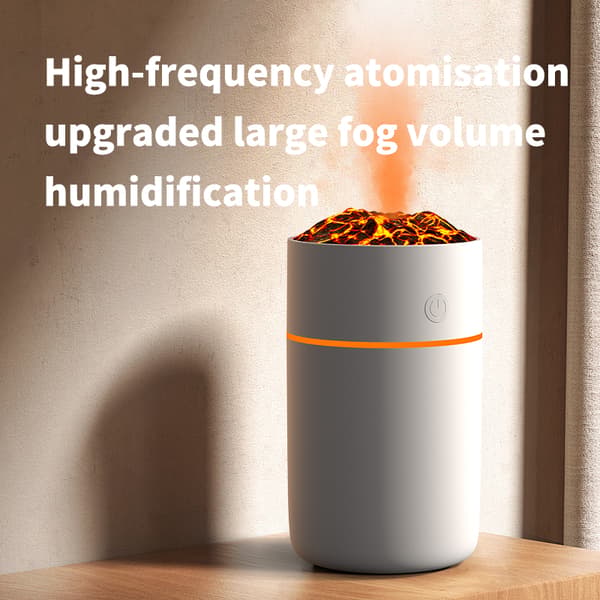 Vulkan Luftfugter HS01: Simuler Flamme, Rens Luft Black