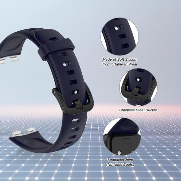 Armbånd til Huawei Band 8 Silikone Blue