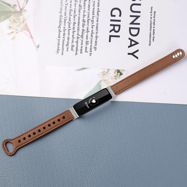 Kellon ranneke aitoa nahkaa Brown Fitbit Inspire 2