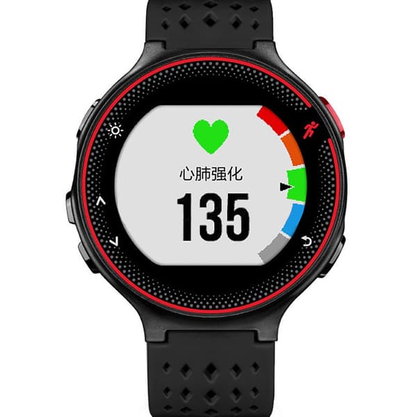 Kellon hihna Garmin Forerunnerille Black+Red