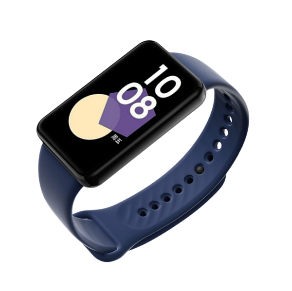 Ensfarget silikonrem til Honor Band 9 Blue