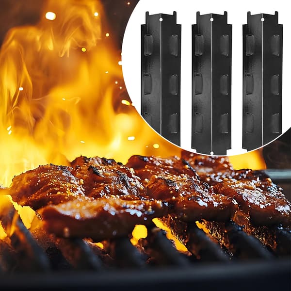 Varmeelementer til gassgrill, 3-pakning (sort)