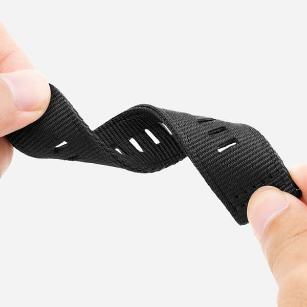 Nylon urrem med spænde til Garmin Black