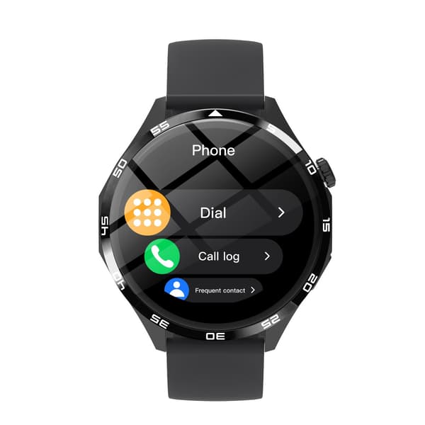 Multifunktionelt Smartwatch med Bluetooth-opkald, pulsmåler og tilpasselig urskive Black