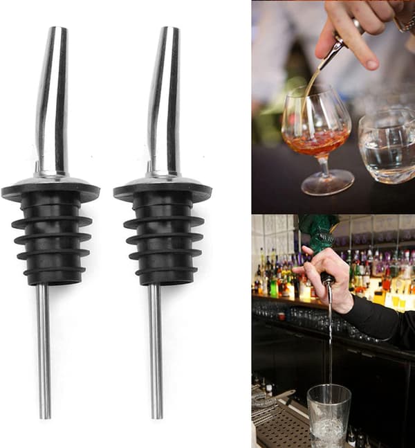 Cocktailsæt Dobbelt shaker Rustfrit stål Sølv 10 dele