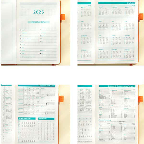 A5 Tyk Notesbog med Penholder - 2025