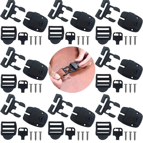 Låssats för spabadöverdrag, spännlås, spänne, set 4-pack