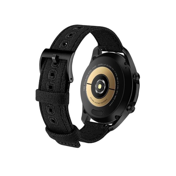24 mm lærredsrem til Suunto 9 Black