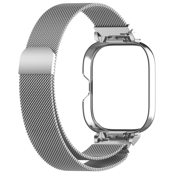 Metallrammeveske med integrert stropp for Redmi Watch 4 Silver