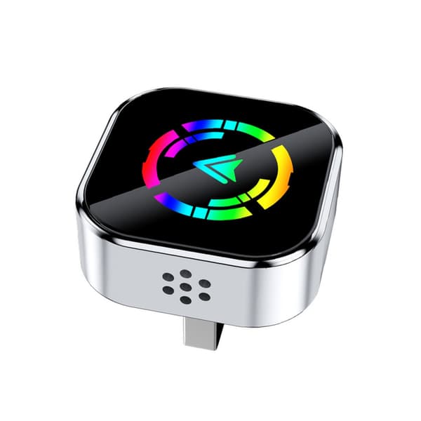 Smart Bilanslutningsbox Silver - Trådlös CarPlay & Android Auto 2-i-1 Adapter