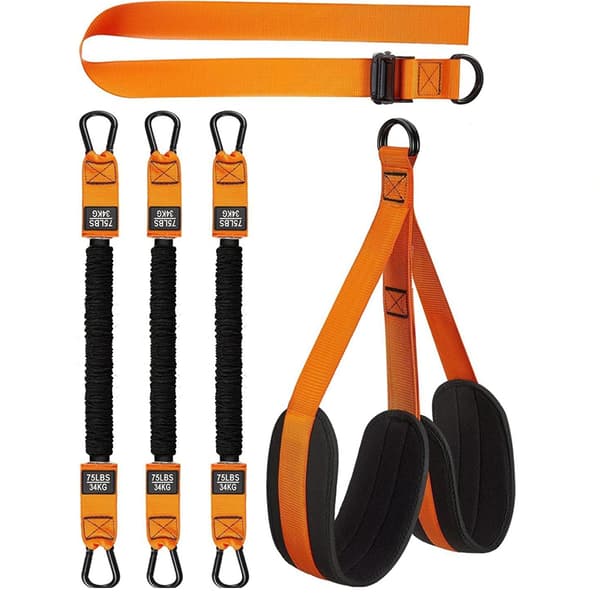 Pull up band / Træningsbånd pull ups - Pull up-hjælp til styrketræning Orange 210 lbs