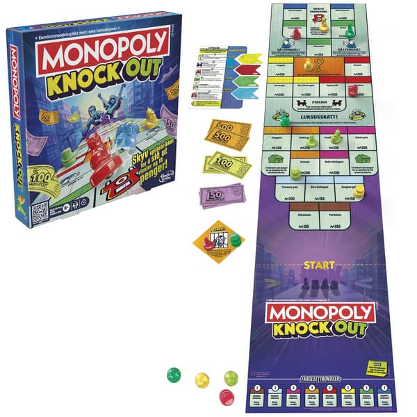 Brætspil Monopoly Knockout (NO)