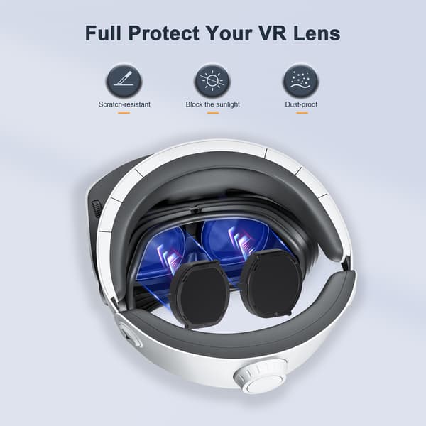 DEVASO linsedeksel med magnetisk feste for PS VR2