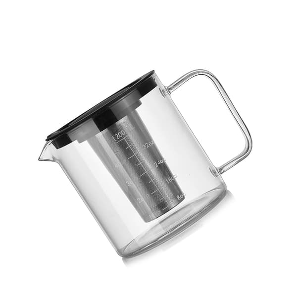 1200ML Rak Kroppsglas Cold Brew Kaffebryggare