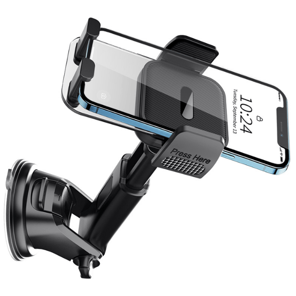 Mobilholder for dashbord og luftventil Grey