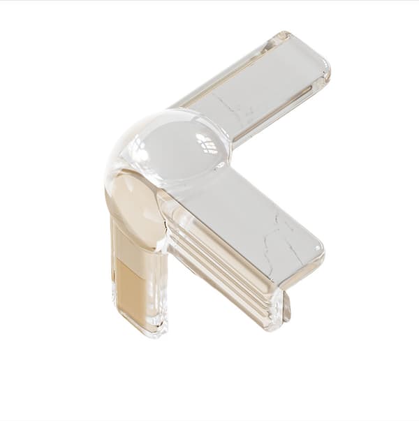 Transparenta T-formade hörnskydd med airbag (4-pack)