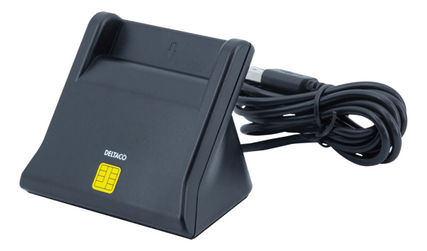 Smart card reader, USB-A, black