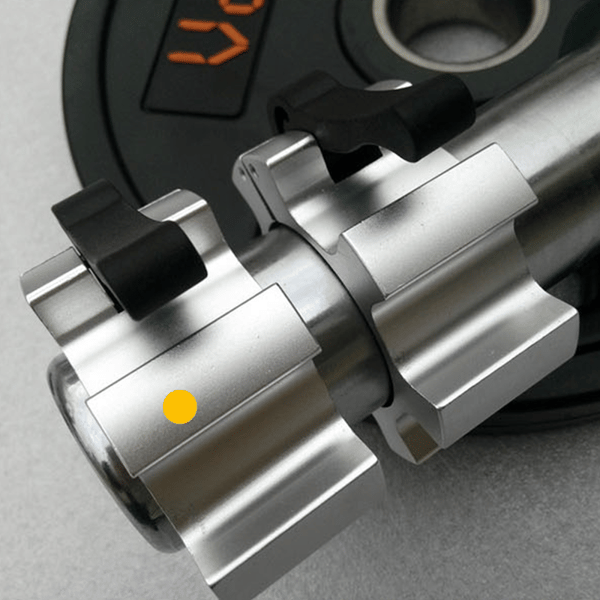 Olympic Barbell Clamp -tangon pidike Silver