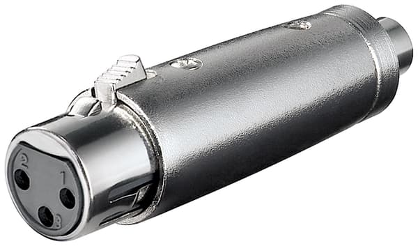 XLR-sovitin, RCA-liitin XLR-liittimeen