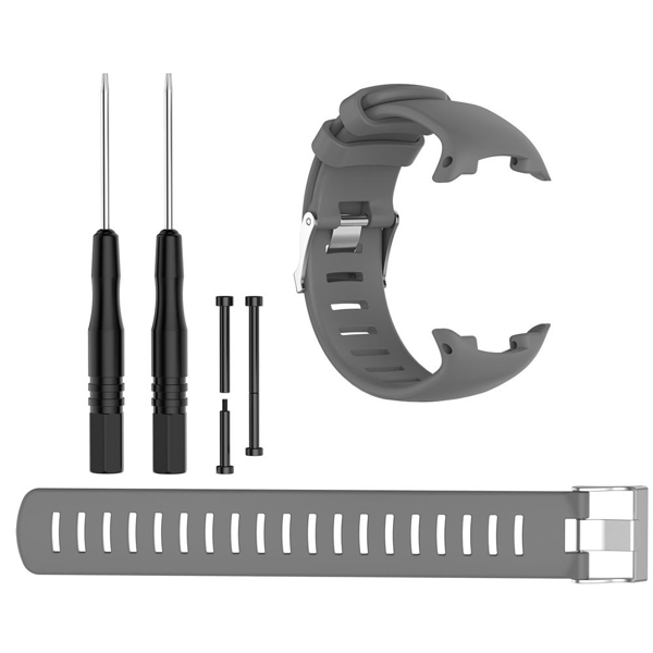 Kellon ranneke Suunto D4/D4i Novolle, 2 eri pituutta Grey