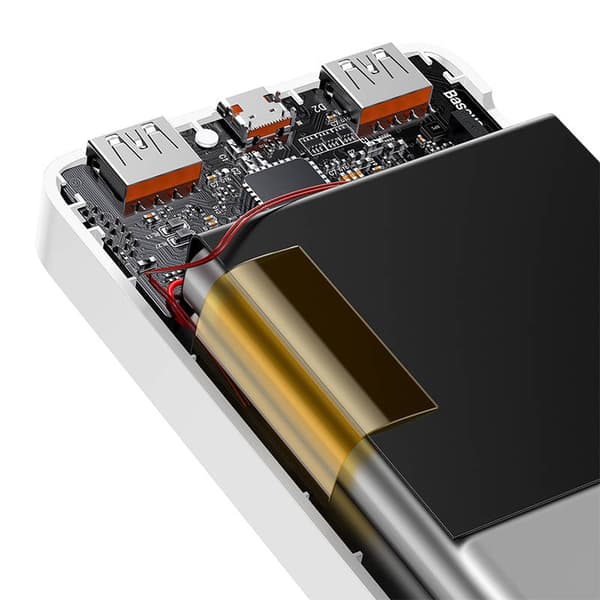 Powerbank Baseus Bipow 10000mAh, 20W (hvit)