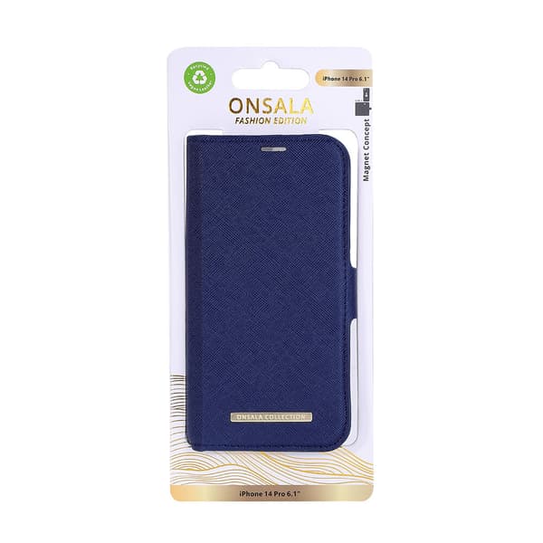 Mobilfodral 2 Kortfack Navy Blue - iPhone 14 Pro