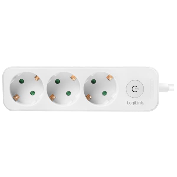 Grenstik 3-vejs med afbryder 1,5 m Hvid