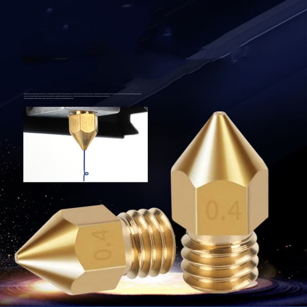 Ekstruderdyser til 3D-printere 8 stk Gold