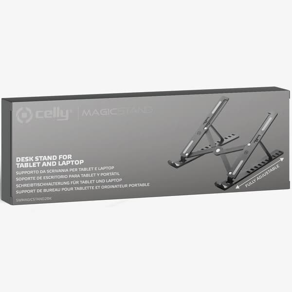 SWMAGICSTAND2 Bærbart bordstativ til laptop/tablet max 15,6" Sort