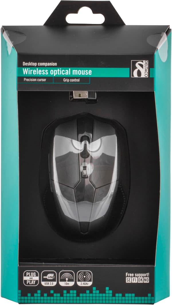 Wireless optical mouse 5button adjust DPI nano receiver USB