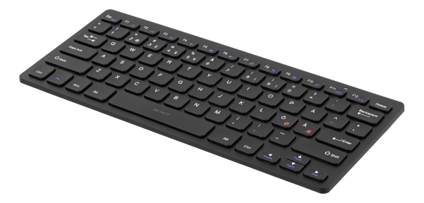 Wireless mini keyboard muted keys nanoreceiv USB 10m range