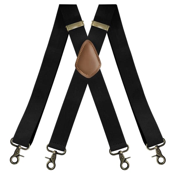 Elastiske seler med krydset ryg Black