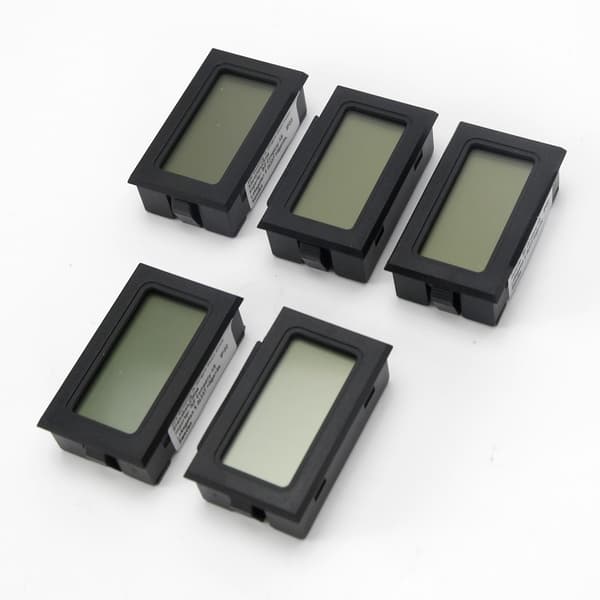 Mini digitalt hygrometer / termometer 5-pak Black