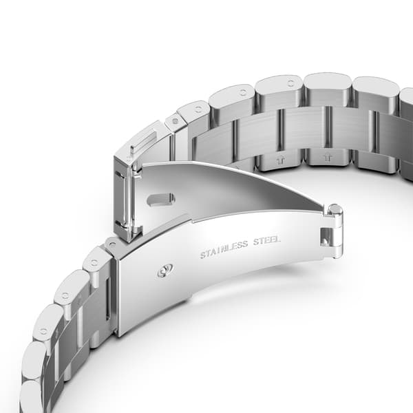 Urrem 22 mm Huawei Watch GT / Magic / TicWatch Pro rustfrit stål Silver