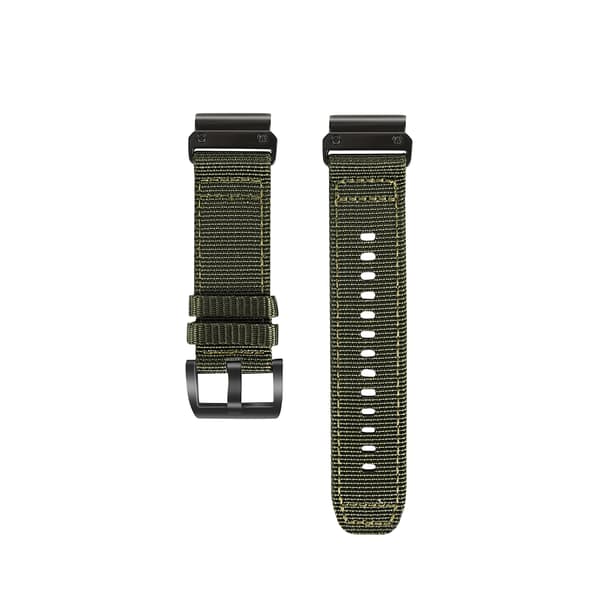 Snabbfäste Väv Nylon Canvas Klockarmband för Garmin 26 mm