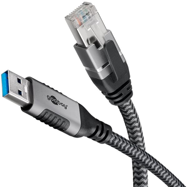 Ethernet-kaapeli USB-A 3.0 - RJ45, 3 m