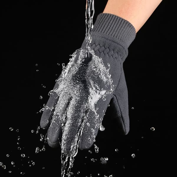 Varma vinterhandskar med touch - skidhandskar, termohandskar Grey S
