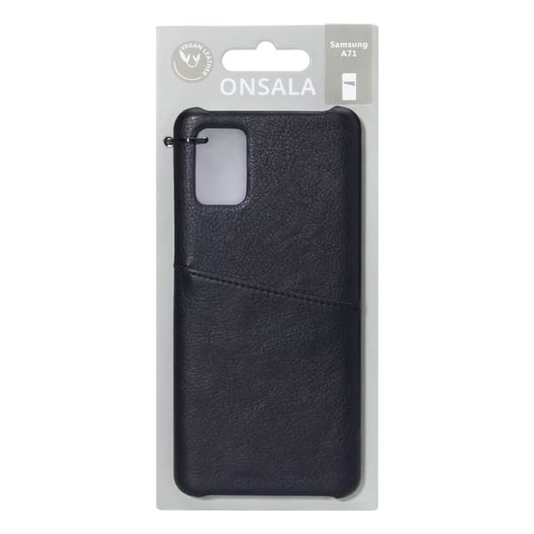 Mobilskal Samsung A71 Kortfack Svart