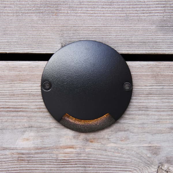 Zenit Vegg / terrasse armatur Sort