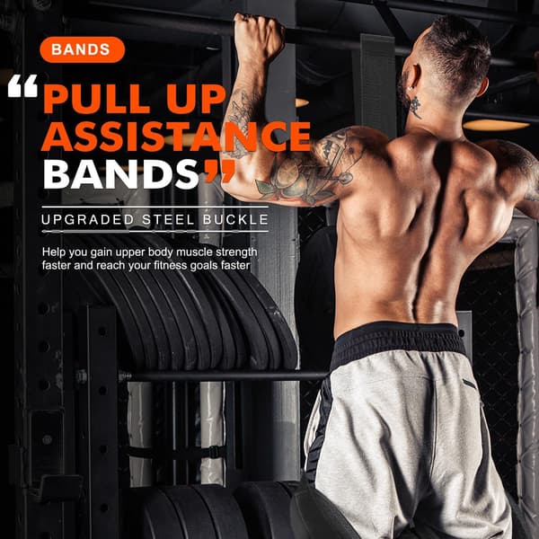 Pull up band / Træningsbånd pull ups - Pull up-hjælp til styrketræning Orange 150 lbs