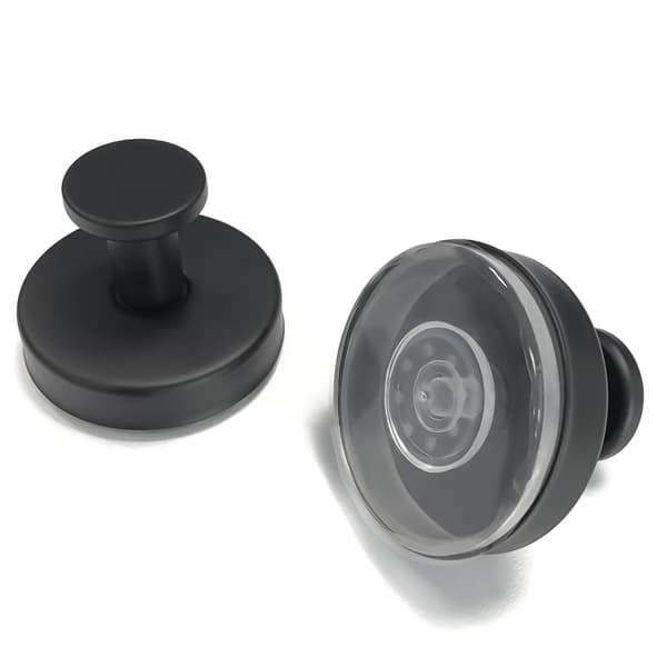 Väggkrokar med sugpropp, 4-pack Black