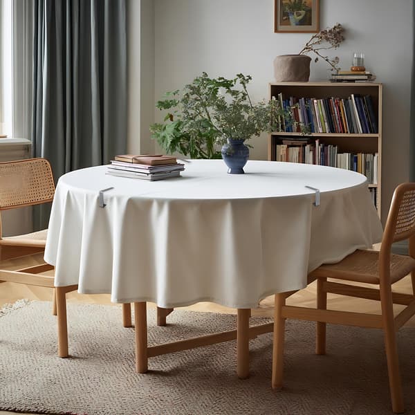 Bordduksklemmer Rustfritt Stål Silver 6-pack